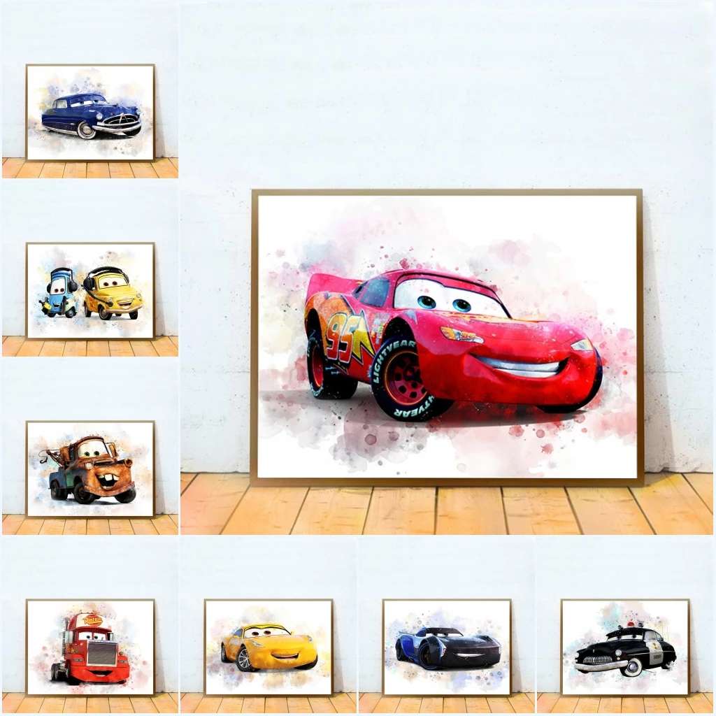Disney Pixar Cars 2 Movie Poster Canvas Painting Cartoon Lightning McQueen  Posters and Prints Wall Art Picture for Kids Room|Vẽ Tranh & Thư Pháp| -  AliExpress