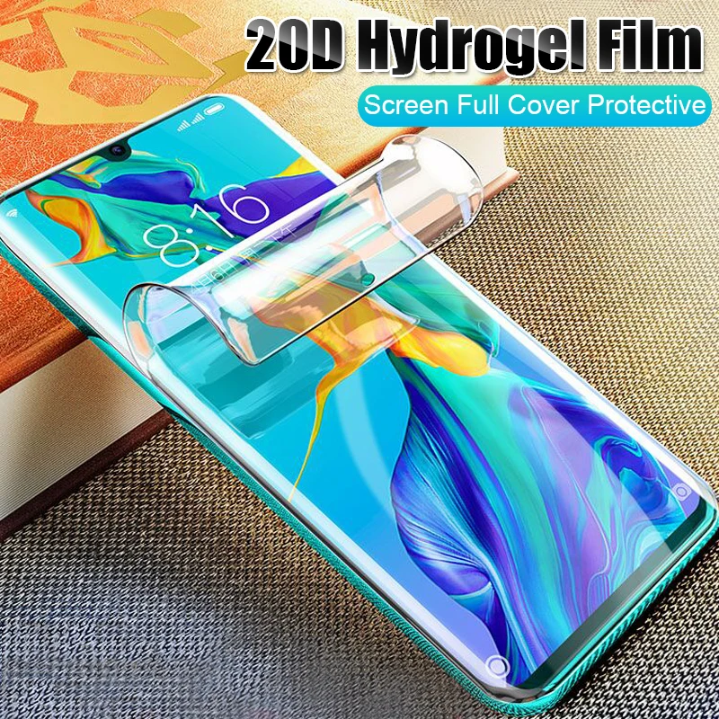 

20D Full Screen Hydrogel Protector Film For Huawei P10 Lite P20 Lite P30 Pro Mate 10 Lite 20 Pro Protective Film Cover Not Glass