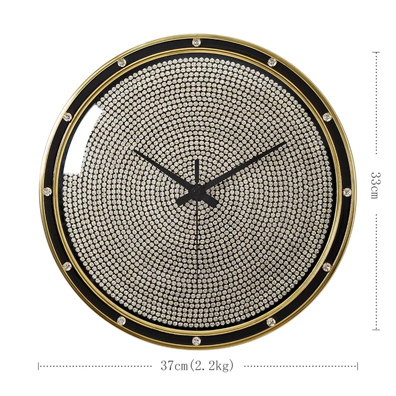 Fashion light luxury pure copper wall clock household clock porch creative art wall watch atmospheric clock decoration clocks 