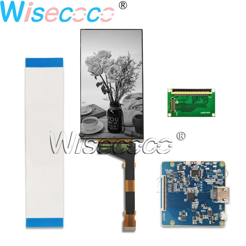 

Wisecoco 5.5 inch monochrome LCD screen high transmittance 1080*1900 for 3D printer with MIPI to HDMI driver board