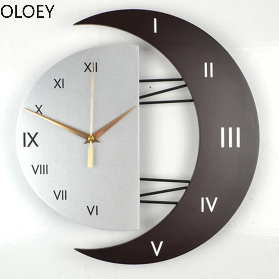 Luxury Large 3d Wall Clock Stars Creative Metal Saat Modern Design Wall Clocks Moon Home Decor Big Nordic Kitchen Decorative New Luxury Large 3d Wall Clock Stars Creative Metal Saat Modern Design Wall Clocks Moon Home Decor Big Nordic Kitchen Decorative New