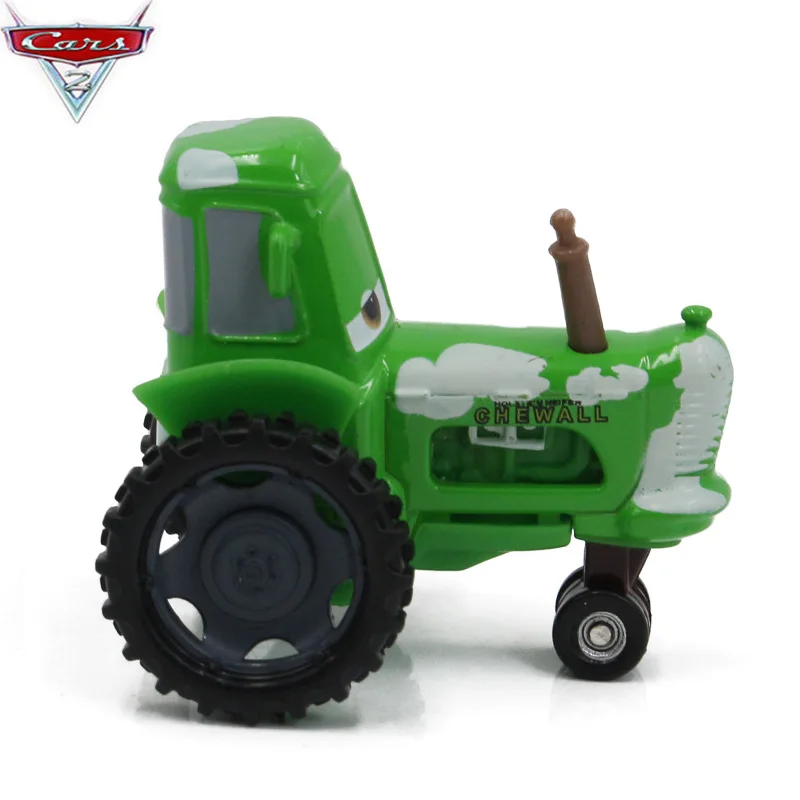 Редкий Дисней Pixar Тачки 2 Молния Маккуин зеленый Франк комбайн и трактор сплав мультфильм модель игрушки автомобиль подарок на день рождения набор