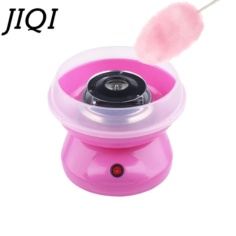 JIQI elektryczny DIY słodka bawełna urządzenie do wyrobu cukierków Mini przenośny bawełna cukier wróżka Floss Marshmallow maszyna dzieci prezenty 110V 220V ue usa 1 JIQI elektryczny DIY słodka bawełna urządzenie do wyrobu cukierków Mini przenośny bawełna cukier wróżka Floss Marshmallow maszyna dzieci prezenty 110V 220V ue usa 1