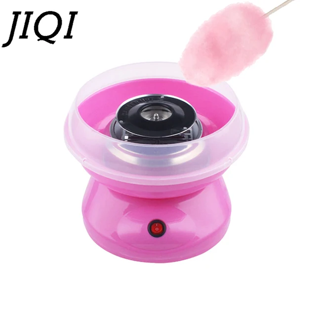 JIQI elektryczny DIY słodka bawełna urządzenie do wyrobu cukierków Mini przenośny bawełna cukier wróżka Floss Marshmallow maszyna dzieci prezenty 110V 220V ue usa 1