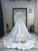 2022 Elegant Low Back Vintage Custom Made Plus Size Off Shoulder Lace Ivory White Wedding Dress Bride Gown for Women ► Photo 2/6