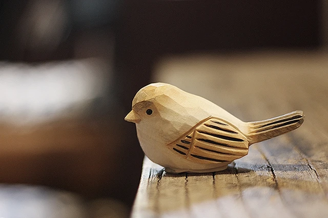 8 Pendenti Uccello In Legno - Decorazioni Per Pasqua, Casa E Finestre - Foto 7