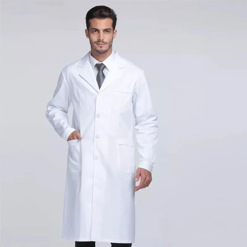 Unisex white coat Lab Coat Hospital Doctor Slim nurse uniform spa uniform nursing scrubs medical uniforms women