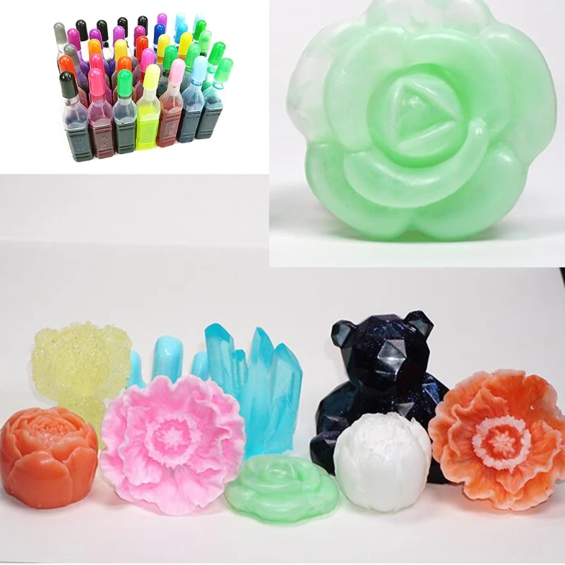 

24/36 Colors Pigment DIY Slime Epoxy Resin Ink Dye Ink Crafts Coloring Colorant 83XF