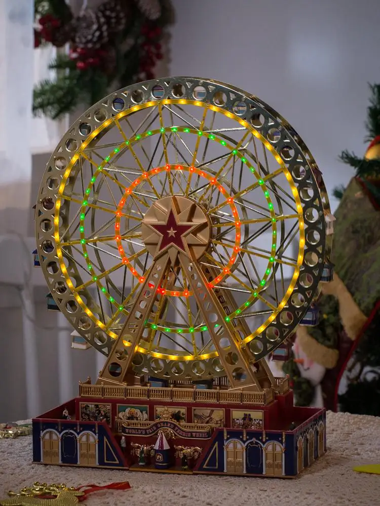 Mr.christmas Electric Rotating Ferris Wheel Music Box Music Box
