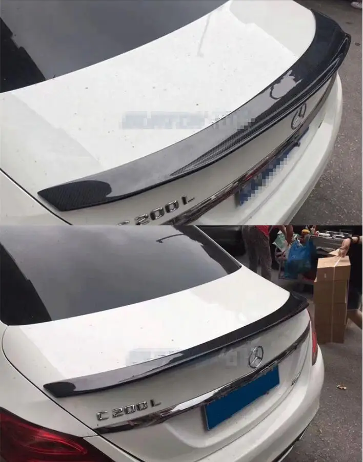 Для автомобиля из углеродного волокна спойлер для Mercedes-Benz C Class W205 C63 C180-C400. крыло Спойлеры аксессуары