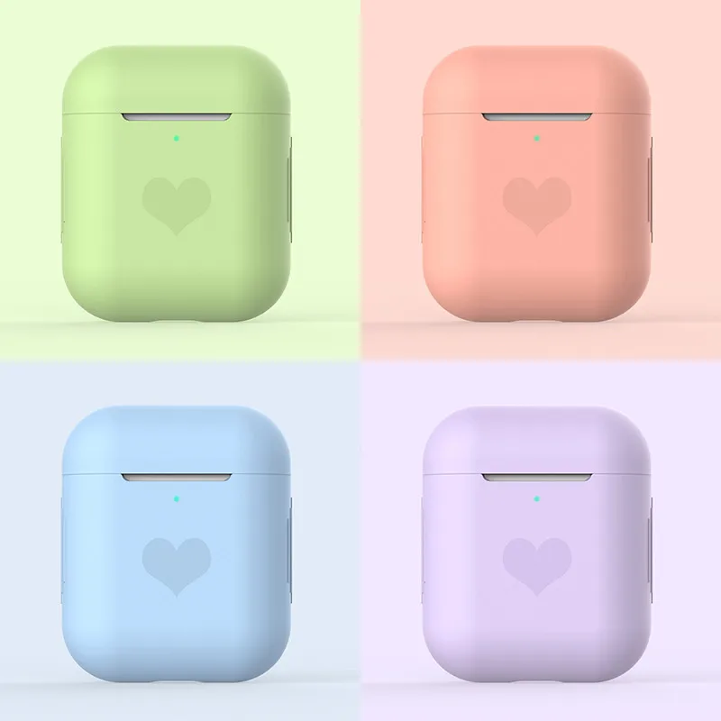 

For Airpods Soft Silicone Cases For Airpods 1st & 2nd Gen Universal Accessories Protective Cover Shockproof Sleeve For Air Pods