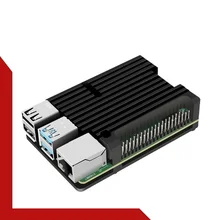 

Passive Cooling Aluminum Alloy Protective Shell Metal Enclosure for Raspberry Pi 4 ModFor Raspberry Pi 4 Model B Aluminum Case