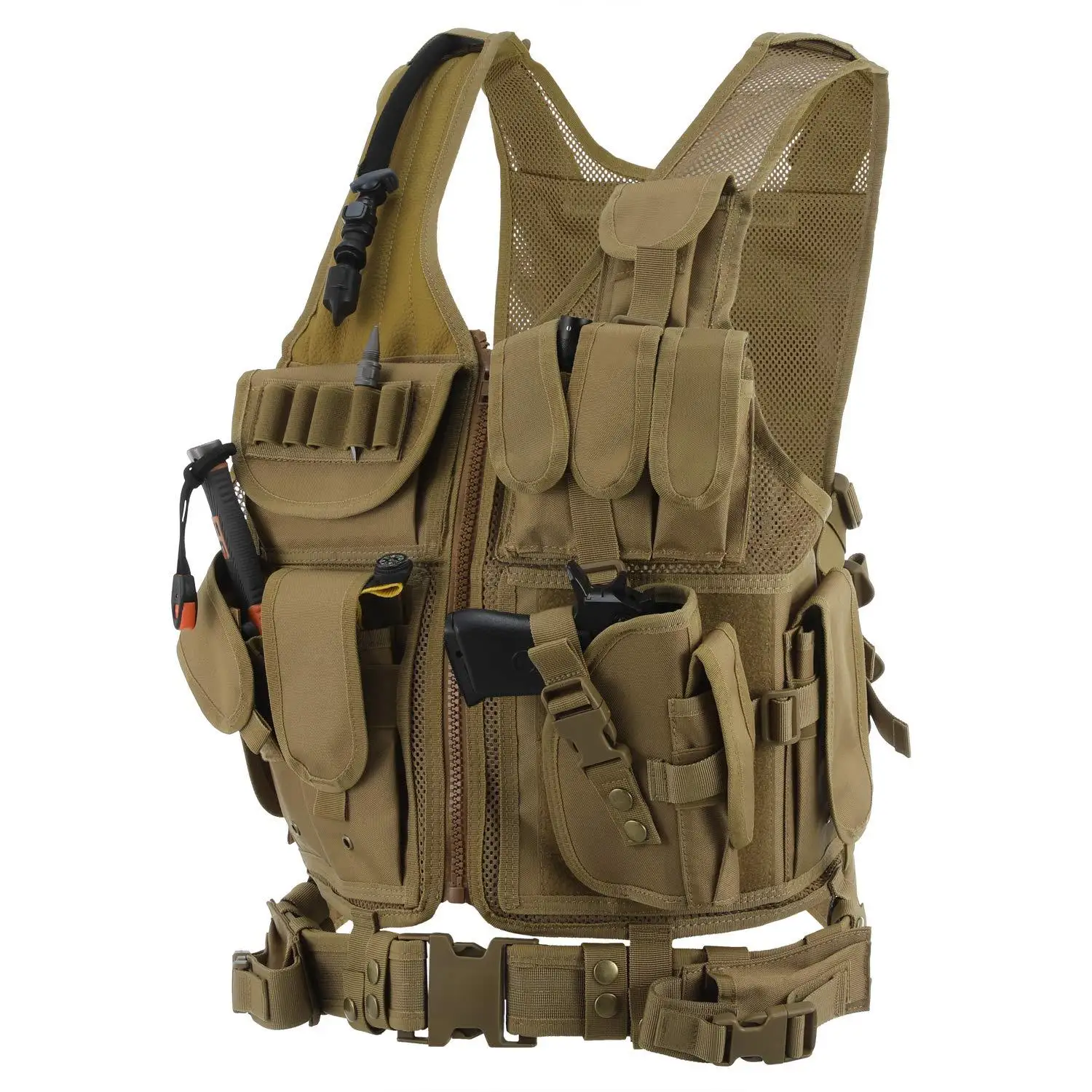 

Hot Selling Hunting Camping Network Vest Multi-Functional Comfortable Protective Vest Tactical Vest A8
