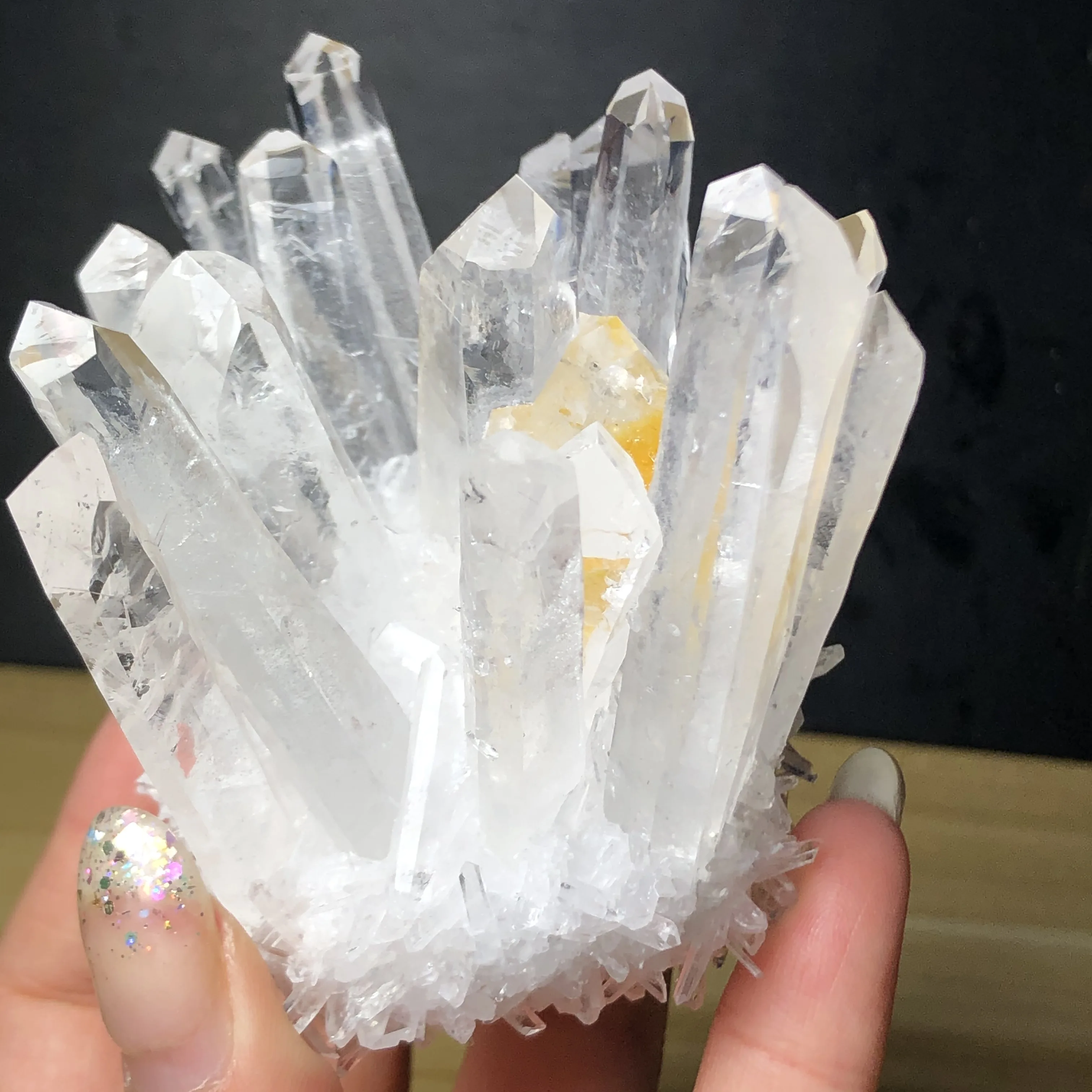 Amas De Cristaux De Quartz De L'himalaya, Pierres Et Cristaux De