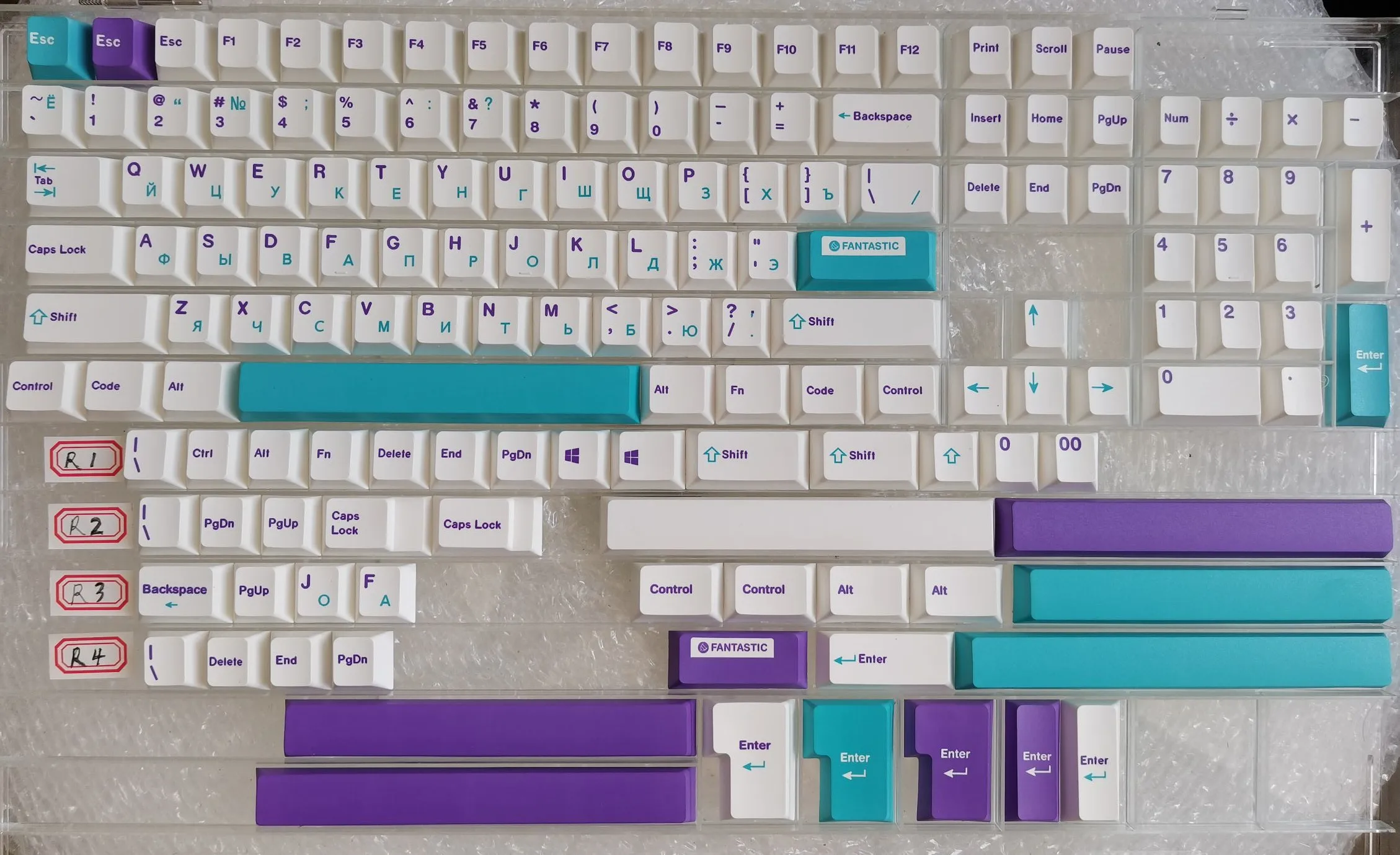 Conjunto Pbt Tintura Subbed Keycap para mx Switch Teclado Mecânico Tema Pbow Russo Japonês Coreano Tampas de Chave Perfil Cereja 1 - Imagem 5