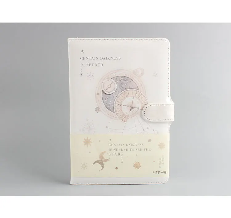 LEnWA канцелярские принадлежности Time Star Wuguan Hand notebook хипстер PU notebook Магнитная застежка notebook