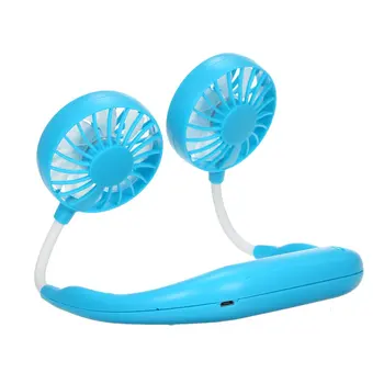 

The mini USB rechargeable fan with the lazy neck fan is suitable for students' home office trips