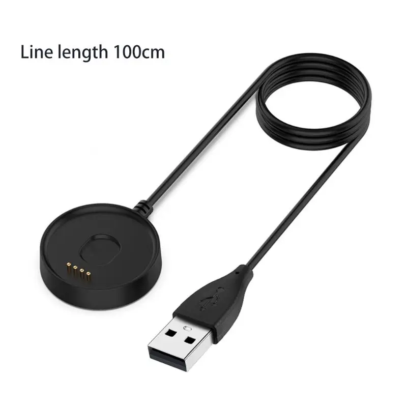 100 см USB кабель для зарядки и передачи данных Магнитная Подставка для зарядки док-станция Замена для Ticwatch C2 Смарт-часы зарядное устройство 83XB