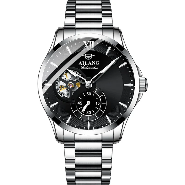 AILANG Fashion BusinessTop Brand Luminous Waterproof Men's Watch Stainless Steel Simple Men Automatic Mechanical Watches 8627 