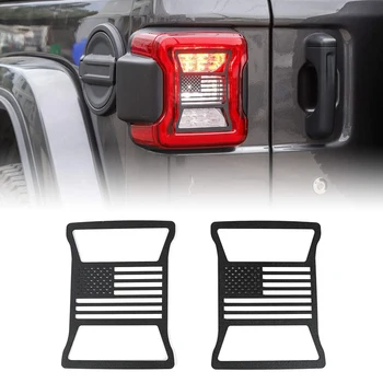 

Car Exteroior Tail Lamp Decoration Cover for Jeep Wrangler JL 2018 2019 Car Accessories, 2PCS