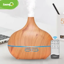 SaengQ diffuseur d'arôme électrique humidificateur d'air diffuseur d'huile essentielle 400ML ultrasons télécommande brume fraîche brumisateur lampe à LED