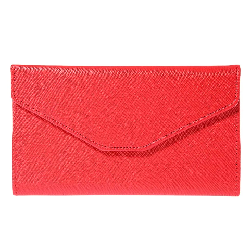 

Women's long card package coin card holder credit cards passport solid color wallet simple fashion porta pasaporte viaje