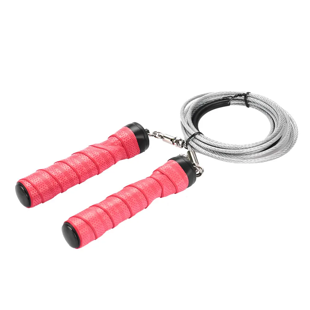 Jump Rope Steel Wire Double Ring Sports Gym Adjustable Speed Rope Skipping