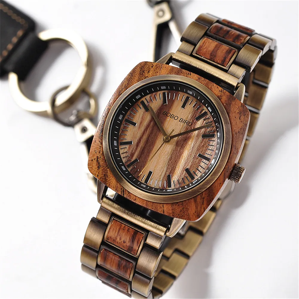 BOBOBIRD роскошные деревянные часы Зебра для женщин и мужчин модные наручные часы Erkek Kol Saati с подарочной коробкой принимаем индивидуальный логотип L-T06