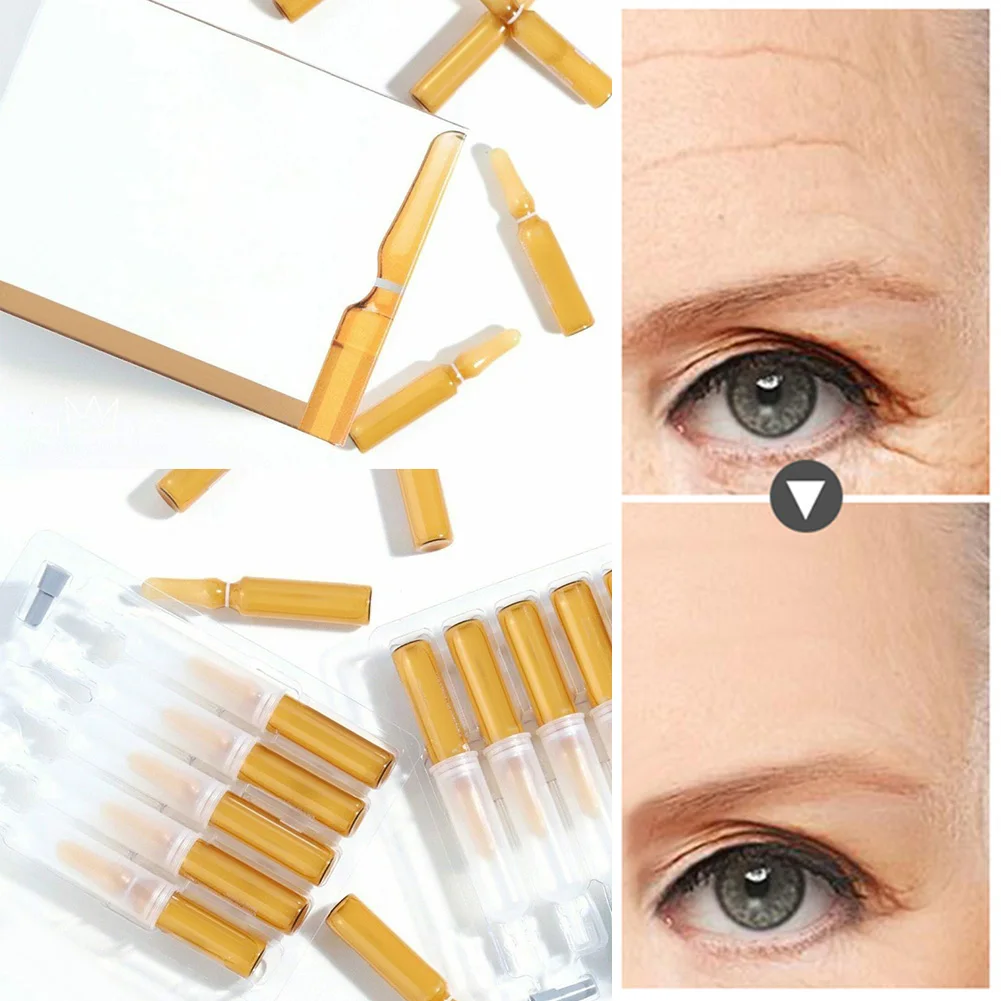 

5Pcs/Box Smoothing Wrinkles Dark Spot Corrective Ampoule Essence Stay Face Bright Skin Care LVS88