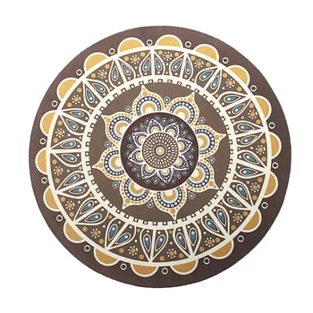 

Computer Mouse Pad Retro Bohemian Round Stitching Game Mouse Pad 26Th Color Rubber + Cloth