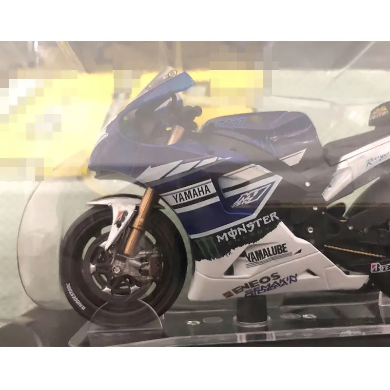 LEO 1/18 масштаб гоночный мотоцикл Yamaha YZR-M1 чемпион мира 2013 литой металлический мотоцикл модель ручной работы игрушка для подарка, коллекция