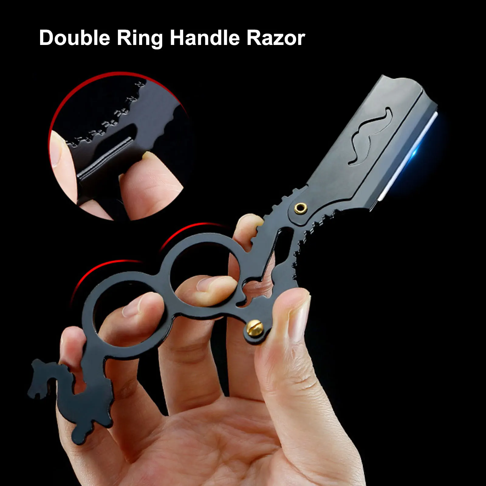 Парикмахерская Бритва для стрижки бороды бровей инструмент бритья ручная