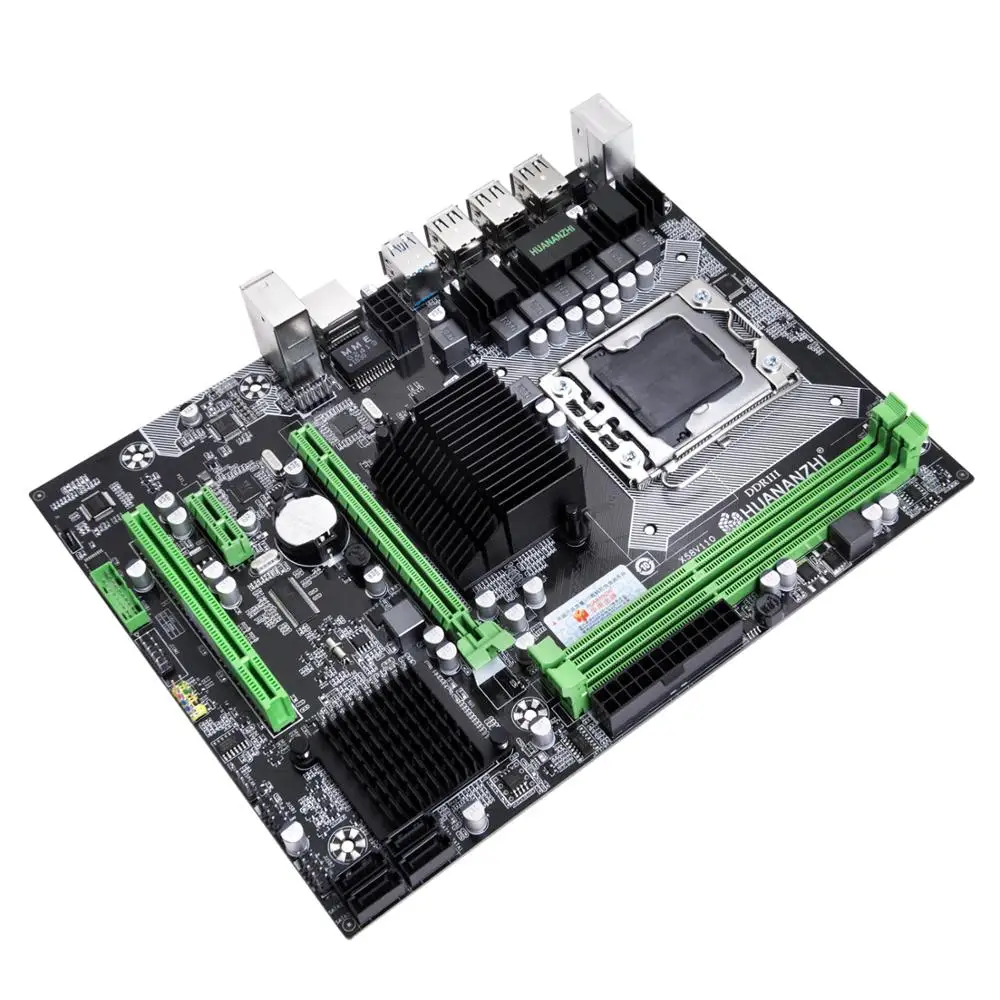 Абсолютно новая X58 Материнская плата HUANANZHI скидка X58 Pro LGA1366 материнская плата с процессором Intel Xeon X5690 ram(2*16G) 32G DDR3 REG ECC