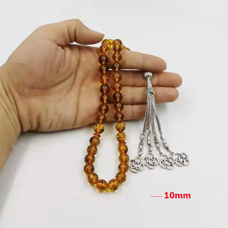 Аромат смолы tasbih 33 бусины подарок Рамадан для ИД мусульманские четки исламский браслет ювелирные изделия аксессуары Misbaha