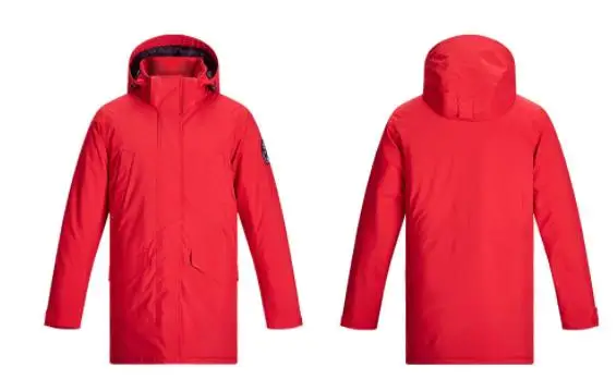 Xiaomi youpin мужская и женская утолщенная теплая хлопковая одежда ветрозащитная удобная зимняя куртка ветровка пальто с капюшоном для улицы - Цвет: red M