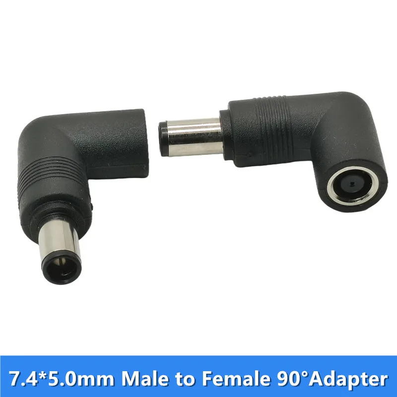 7.4x5.0mm Male to Female DC Power Plug Connector Adapter Converter 90 Angle 7.4*5.0mm For HP Laptop | Компьютеры и офис