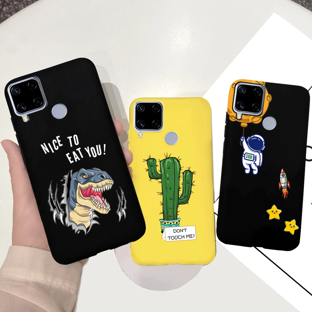 Custodia Per Realme C15 Custodia Per Cellulare Animale Simpatico Cartone Animato Per Realme C15 Rmx2180 Rmx2195 C 15 Cover Coque Realmec15 Custodia