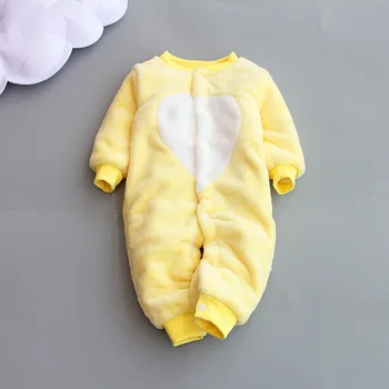 

2020 New Cute BABY Newborn Baby Boy Girl Clothes Long Sleeve Hoddies Bear Zipper Baby Romper Clothes Autumn Winter Wear 0-18M