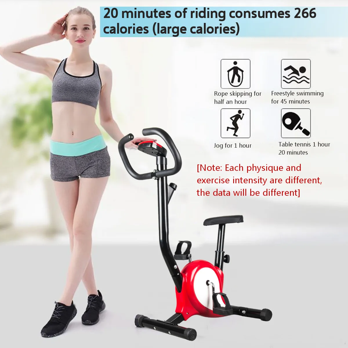 1 hour exercise bike
