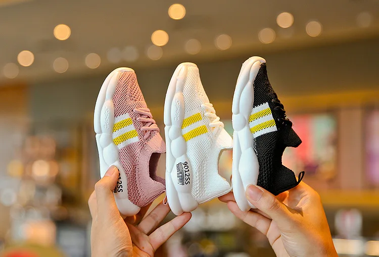 autumn new fashionable net leisure sports fashion Korean solid color breathable one pedal sports shoes Children Casual Shoes