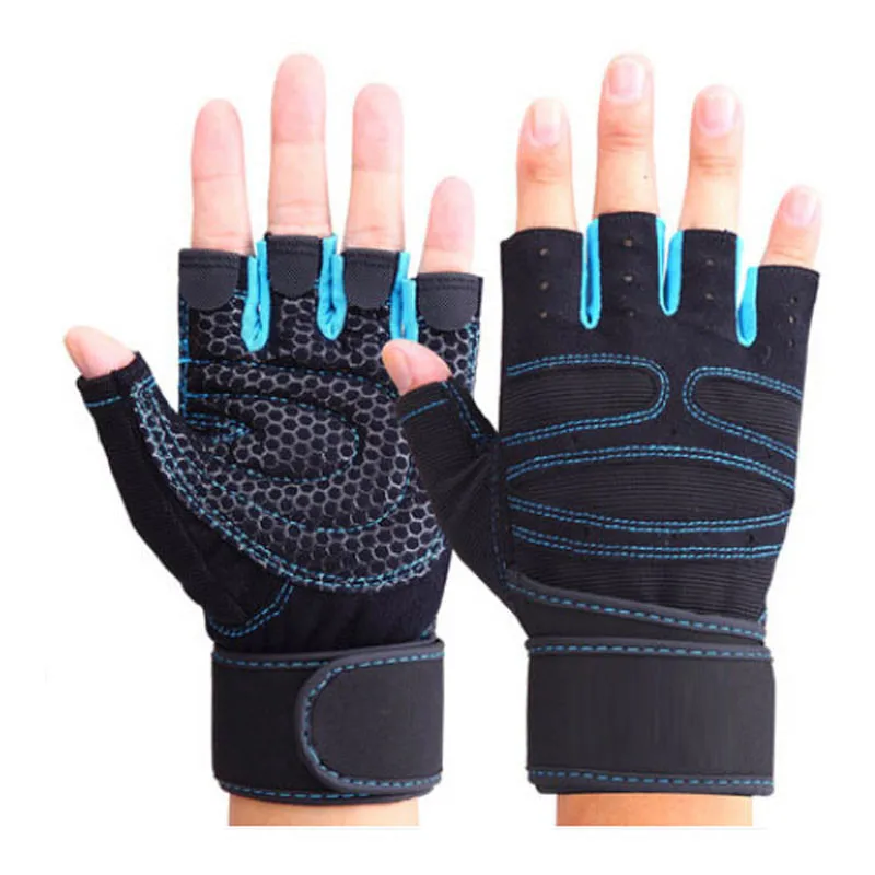 thumbnail image 1 of Guantes de gimnasio para levantamiento de pesas con palma antideslizante para entrenamiento de crossfit, ejercicio, fitness y culturismo para hombres y mujeres, 1 of 5