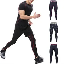 Sfit, мужские компрессионные штаны, колготки, быстросохнущие, для бодибилдинга, мужские брюки, для спортзала, из кусков, эластичные, быстросохнущие, обтягивающие леггинсы для спортзала