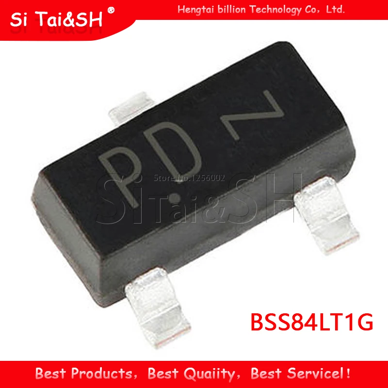 100 шт. BSS84LT1G SOT23 BSS84 MOSFET 50V 130mA P Channel новая Оригинальная быстрая