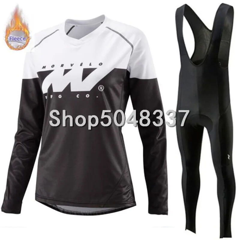 pro team morvelo Зимняя Теплая Флисовая велосипедная одежда для мужчин(нагрудник) брюки костюм maillot ciclismo