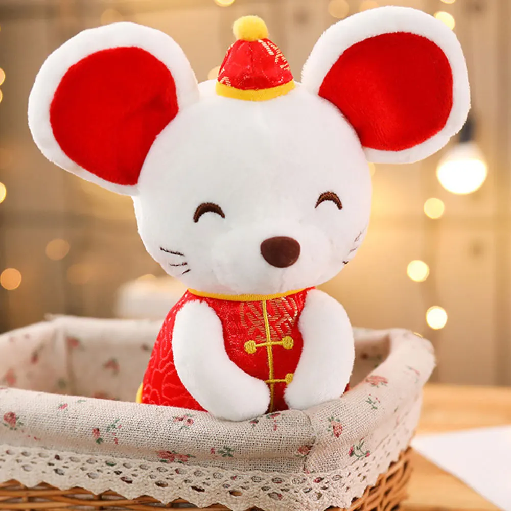 20/35 см крыса год Kawaii платье талисман крыса плюшевые Мышь в стиле династии Тан костюм мягкие игрушки китайский год вечерние украшения подарок