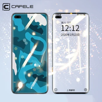 

CAFELE Full Coverage Screen Protector for Huawei P40 pro Tempered Glass HD Clear Protective Glass for Huawei P40pro Anti Blue