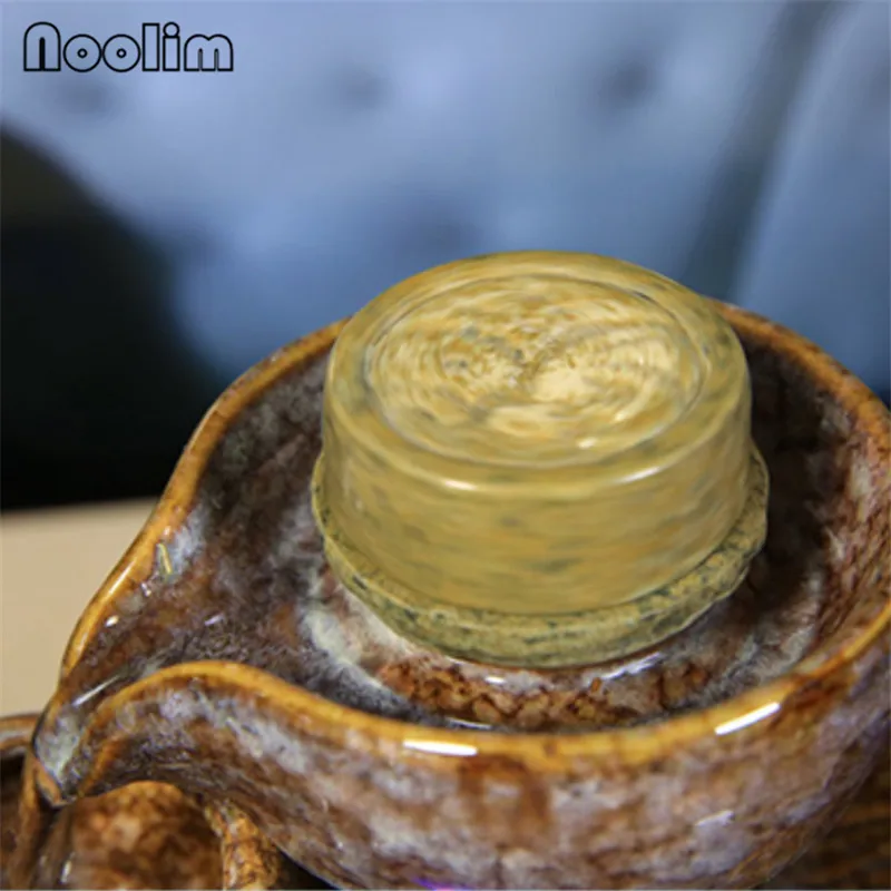Офисный Настольный аквариум фэн шуй Водные ремесла керамика для гостиной, с изображением каменной кладки мельница дизайн воды украшения для фонтана домашний декор