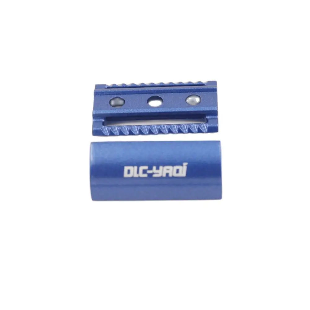 Yaqi Space Blue Color Scalloped Bar Double Edge Mens Safety Razor Head 2