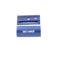 Yaqi Space Blue Color Scalloped Bar Double Edge Mens Safety Razor Head 2