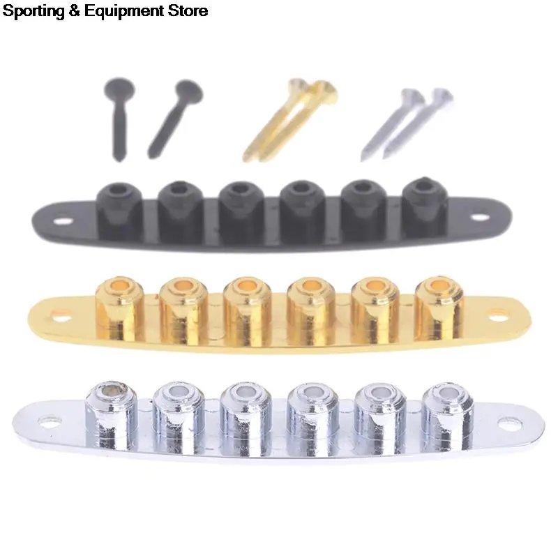 1Pcs Electric Guitar Bridge String Thru Body Ferrules Bushing Plate | Спорт и развлечения